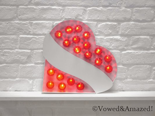 Own a mini version of Vowed & Amazed! light up letters and signs!